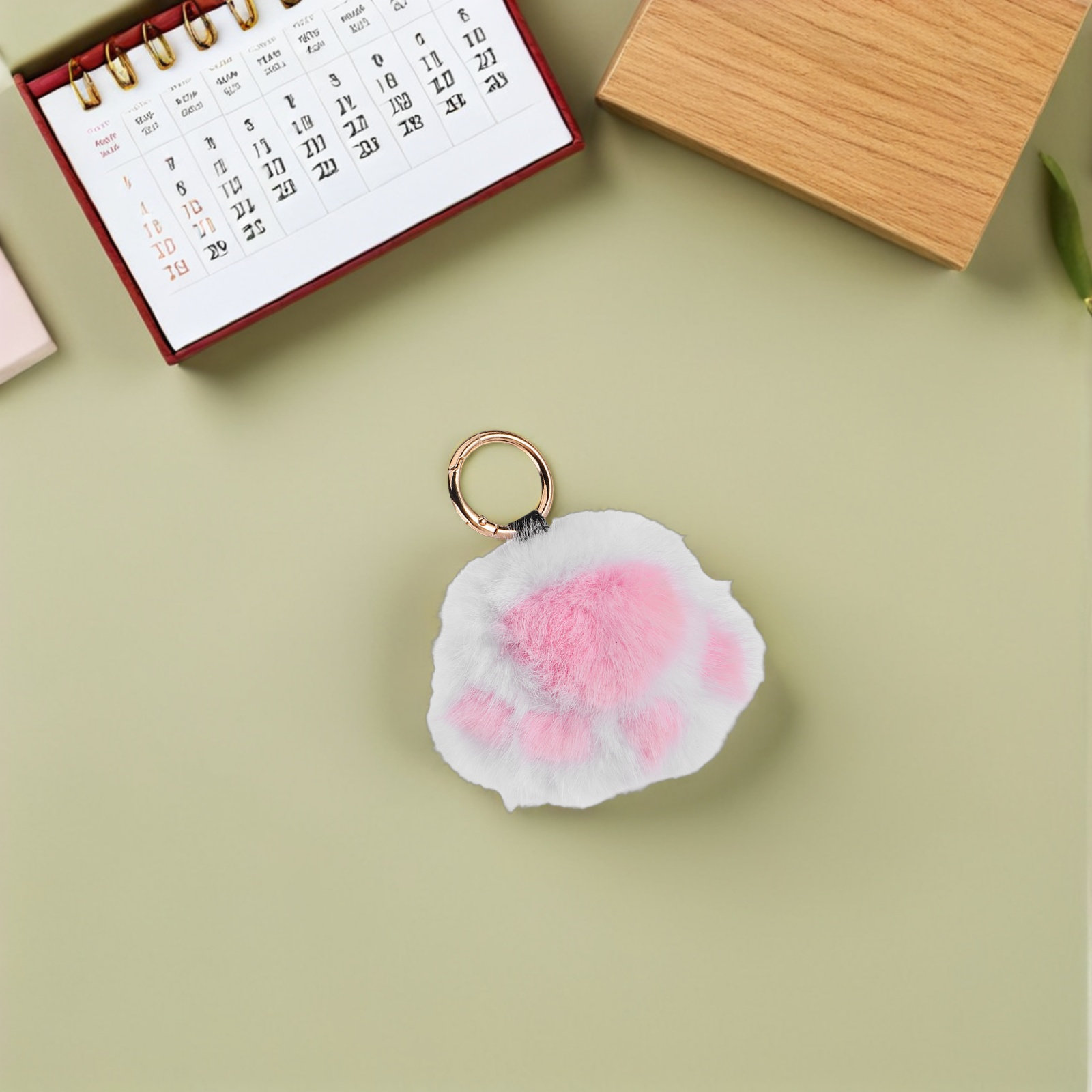 Travel Accessories Ideas - かわいい猫の肉球モチーフのキーチェーンチャーム。愛らしい子猫のデザインで、ハンドバッグ、財布、鍵、車、旅行用バッグなどのアクセサリーとして、またプレゼントとしても最適です。