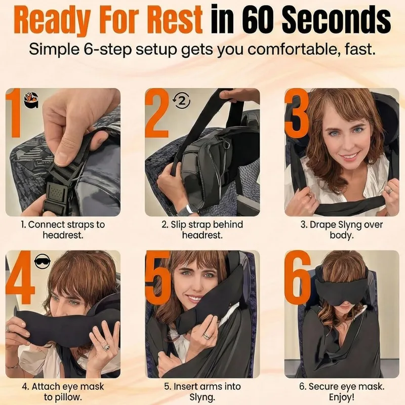 3-in-1航空機用睡眠サポートシステム：一体型航空機用睡眠 - Travel Accessories Long Flight のレビューと価格