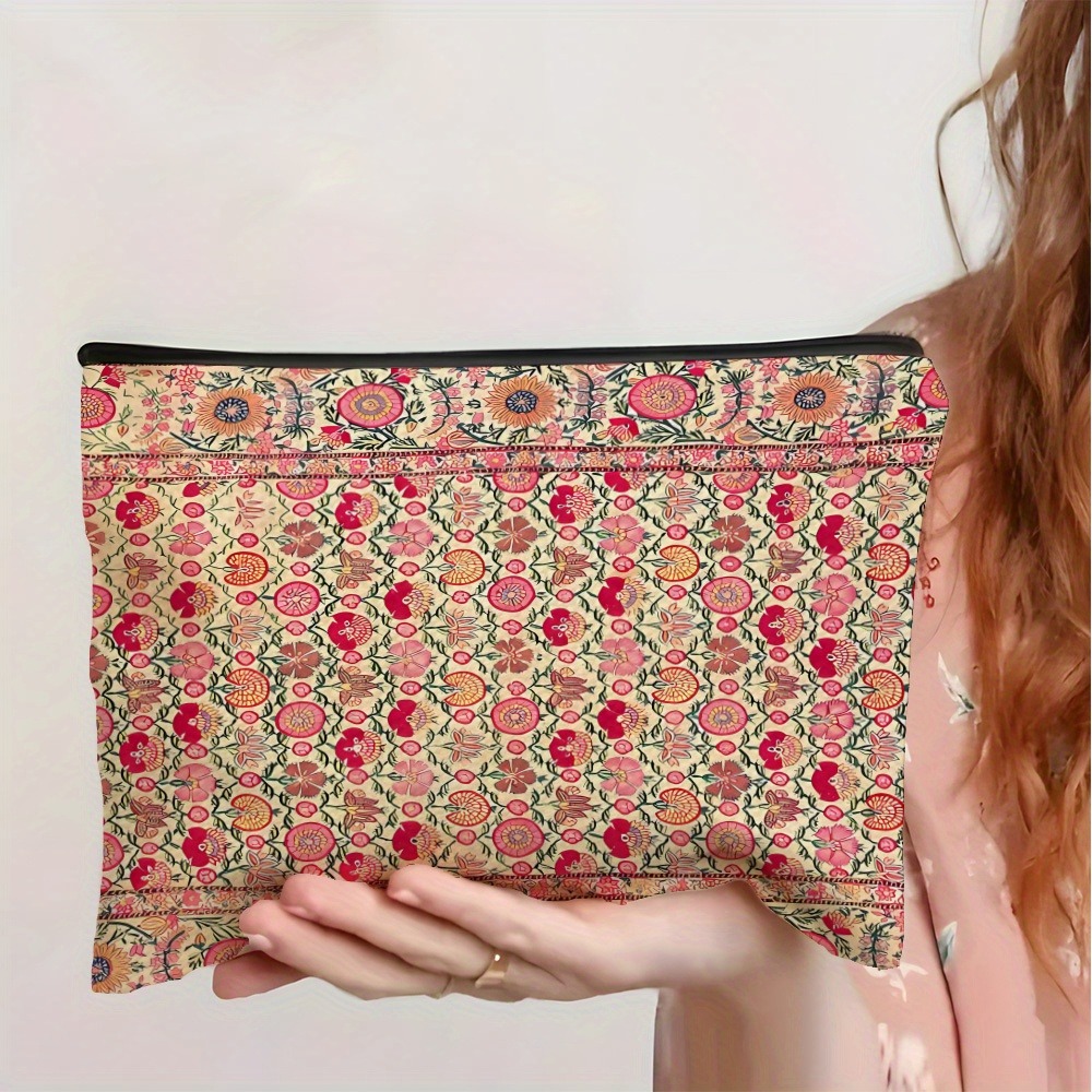 ヴィンテージボヘミアンメイクアップバッグ インド刺繍コスメテ - Travel Accessories India のレビューと価格