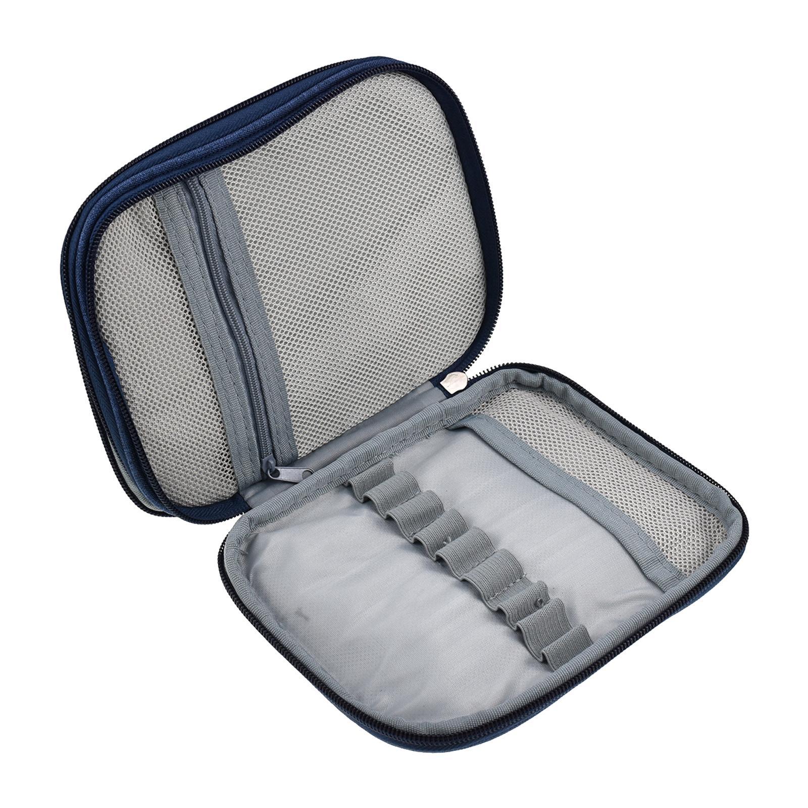ブルーの携帯用旅行用かぎ針収納バッグ。かぎ針ケース、空の収納 - Travel Accessories Organizer Bag のレビューと価格