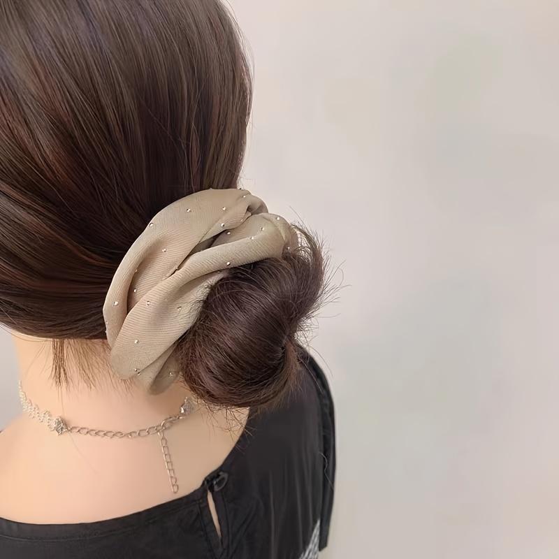 1/3 個のラインストーン装飾付きサテンシュシュ - ポニー - Travel Accessories Aesthetic のレビューと価格