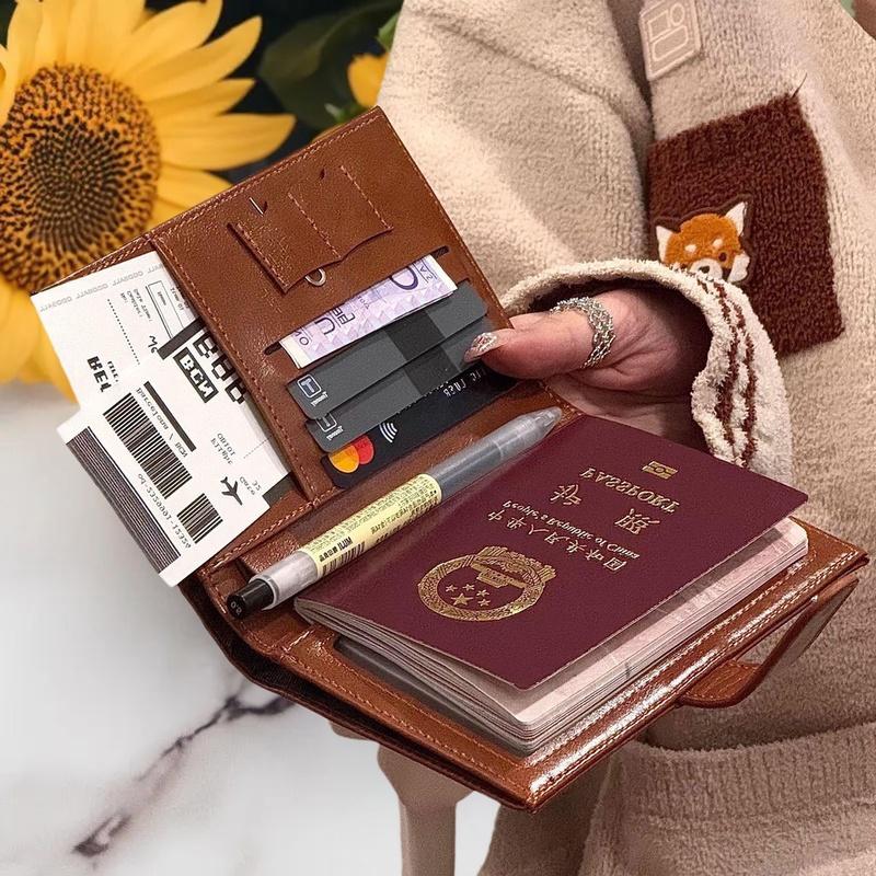 旅行パスポート財布女性男性カードホルダー RFID ブロッキ - Travel Accessories India のレビューと価格