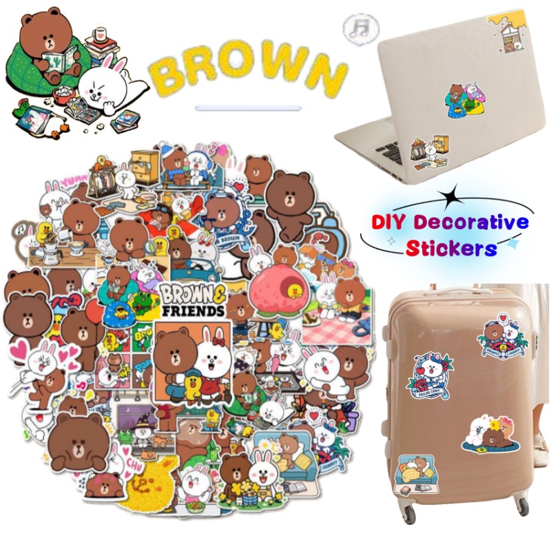 LINE FRIENDS ブラウン・コニー・サリー アニメ風 - Luggage Cover Protector のレビューと価格