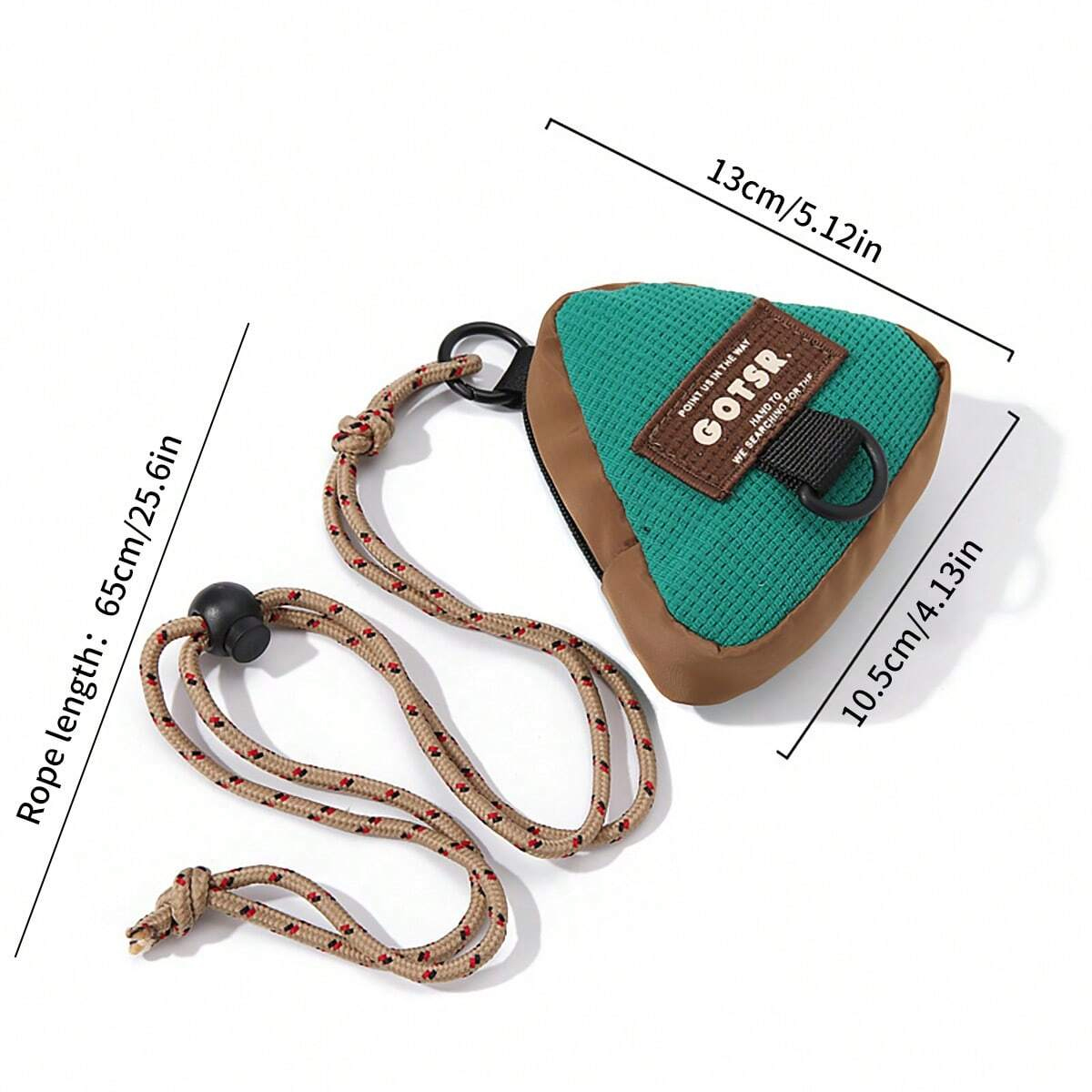 1個入り、持ち運び可能なミニ三角型収納バッグ。吊り下げ用の紐 - Travel Accessories Jewelry のレビューと価格
