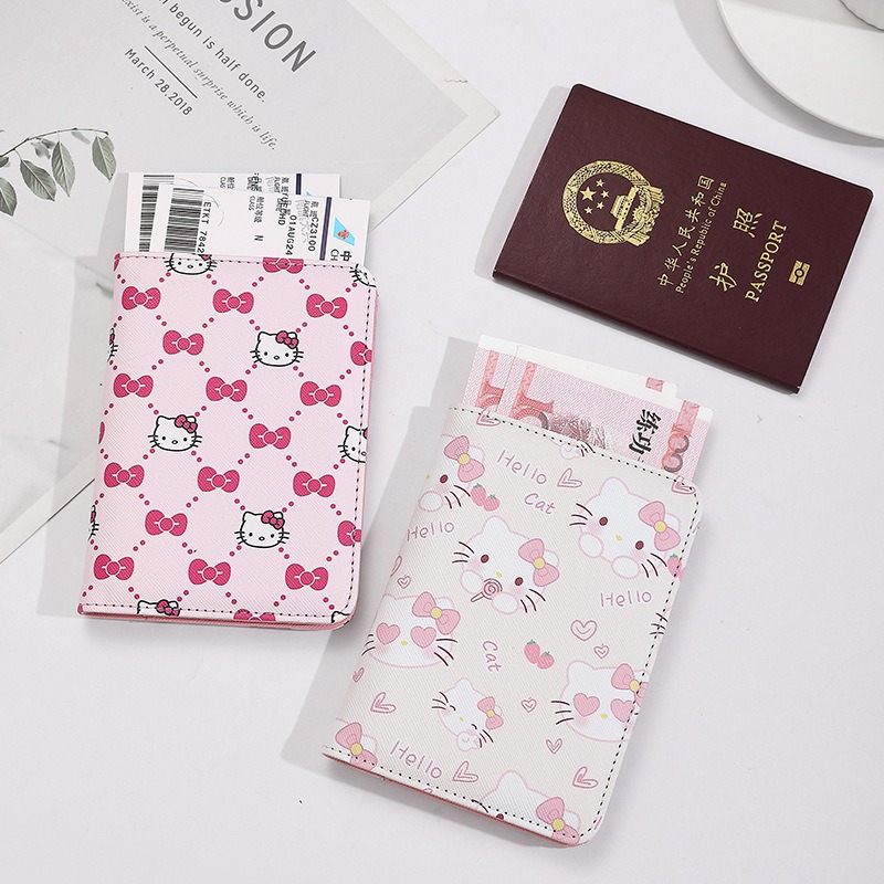 ハローキティ 女性用パスポートカバー PUレザー 多機能クレ - Travel Accessories India のレビューと価格